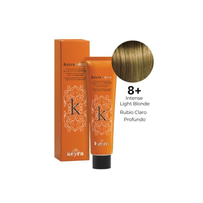 Tintes de Pelo Keyra Tubo100ML Rubio Claro Profundo Nº 8+