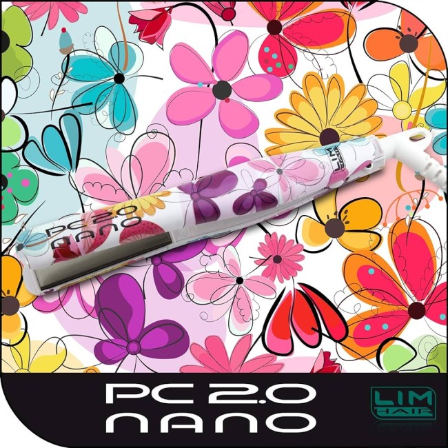LIM HAIR PLANCHA PC 2.0 NANO STAMPING FLORES
