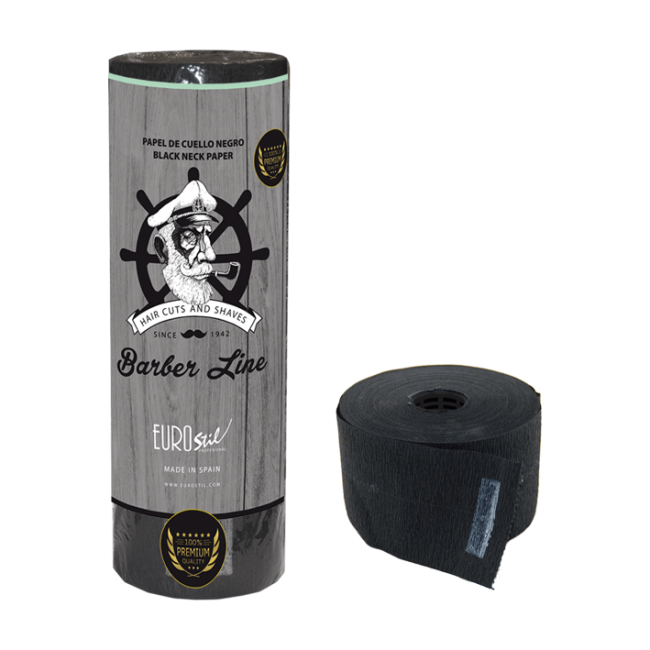 ROLLO PAPEL  DE   CUELLO NEGRO