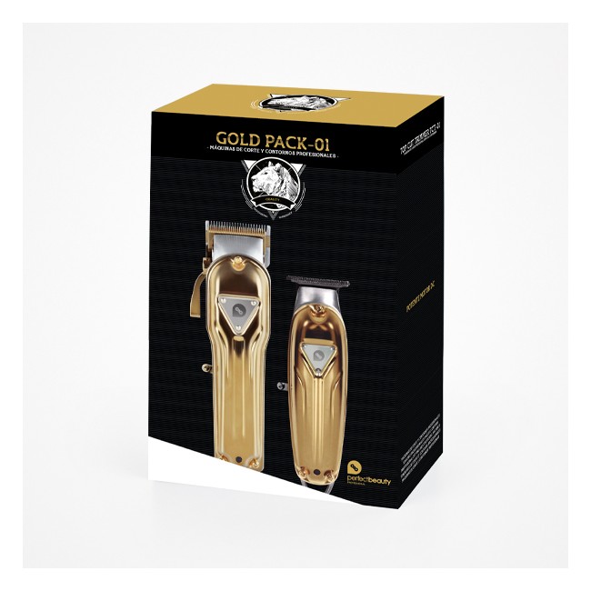 Máquina Cortapelos Profesional Gold Pack 01