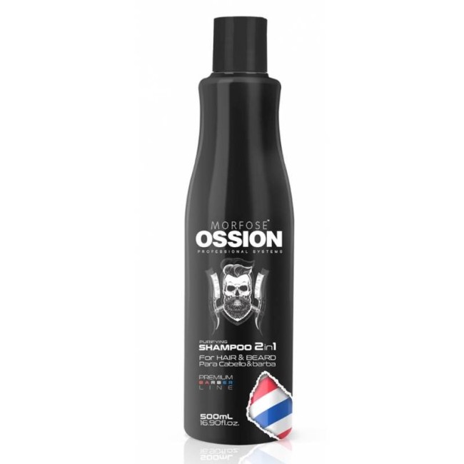 Shampoo 2in1 para Cabello y Barba OSSION